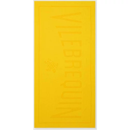 Vilebrequin Bombažna brisača SAND 90 x 180 cm rumena barva, SANC1200