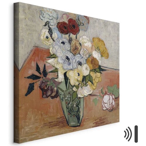  Slika - Vincent Van Gogh &ndash; Stilllife with Japanese vase  roses and anemones 40x40 Akustična Cijene