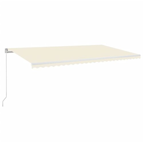 vidaXL Ročno zložljiva tenda z LED lučmi 600x350 cm krem, (20728735) Cene