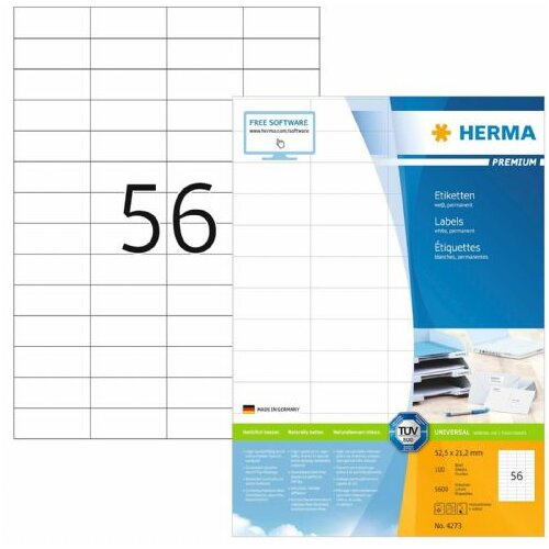 Herma etikete 52,5x21,2 A4/56 1/100 bela ( 02H4273 ) Cene
