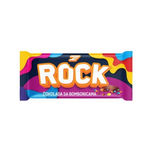 Rockfam čokolada mlečna sa bombonicama dex rock 100G Slike