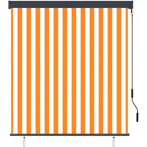  Vanjska roleta 140 x 250 cm bijelo-narančasta Slike