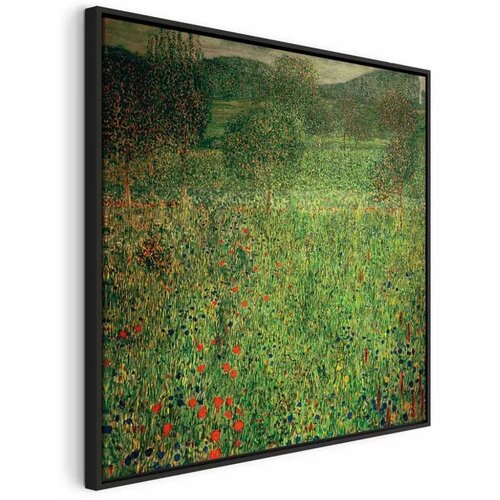  Slika - Gustav Klimt – The Garden 60x60 U crnom drvenom okviru Cene