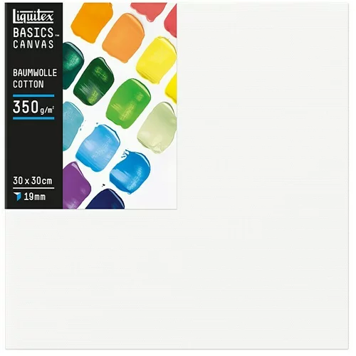 LIQUITEX Basics Slikarsko platno sa drvenim okvirom (30 x 30 x 1,9 cm, Pamuk, Trostruko grundirano)