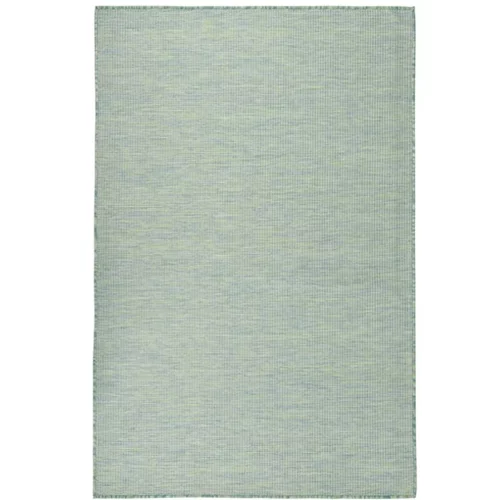  Zunanja preproga ploščato tkanje 100x200 cm turkizna