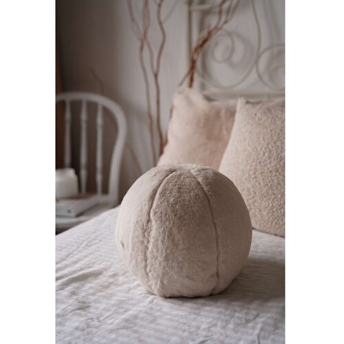 Mioli Decor Ukrasni jastuk Pelus Top, 25x25x25 cm, Bež Slike