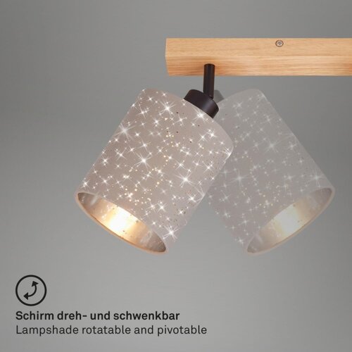 BRILONER 2078-031 - Reflektorsko svetlo SPOTLIGHT 3xE27/25W/230V, bež Slike