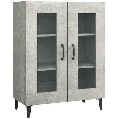  Komoda siva boja betona 69,5x34x90 cm od konstruiranog drva Slike