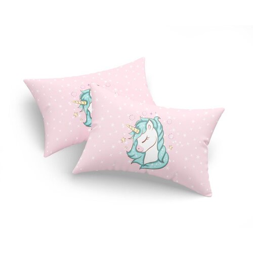 Unicorn Dreams set jastučnica, 50x70 cm, ružičasta Slike