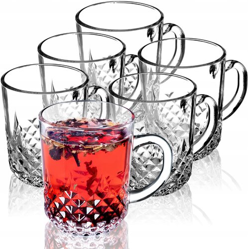 KADAX Komplet 6 kozarcev za čaj in kavo, 230 ml, z ročajem, (5000351685) Cene