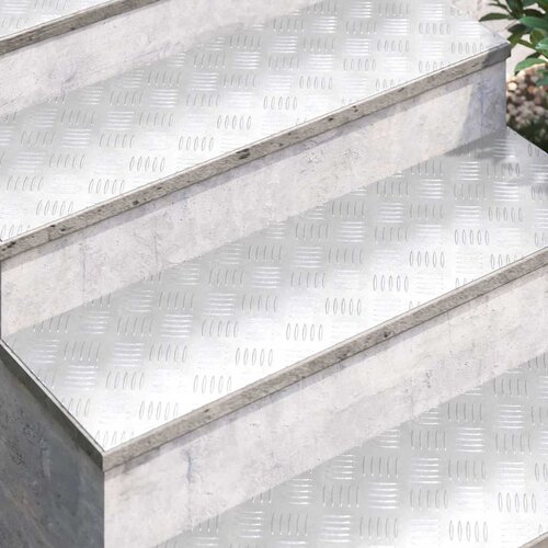  Stepenica Pravokutni 2 pcs Srebrno 100 x 30 cm Aluminij Slike