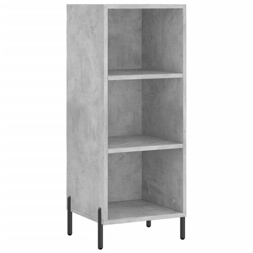 Maison Chic Komoda - Predalnik betonsko siva 34,5x32,5x90 cm inženirski les, (21721215) Cene