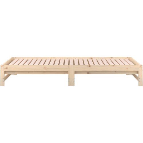  Dnevni ležaj na izvlačenje 2 x (90x190) cm od masivne borovine Slike