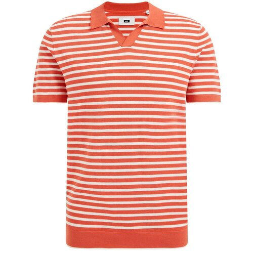 WE Fashion Majica oranžna / bela Slike