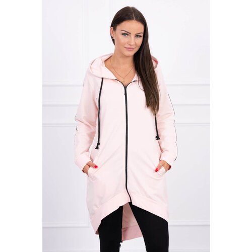 Kesi Sweatshirt with zip back powder pink Slike
