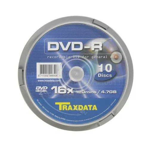 Traxdata OPTIČKI MEDIJ DVD-R 16X CAKE 10