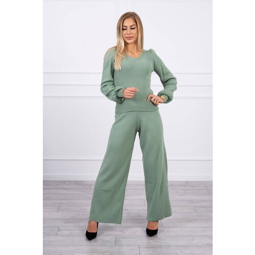Kesi Sweater set dark mint Slike