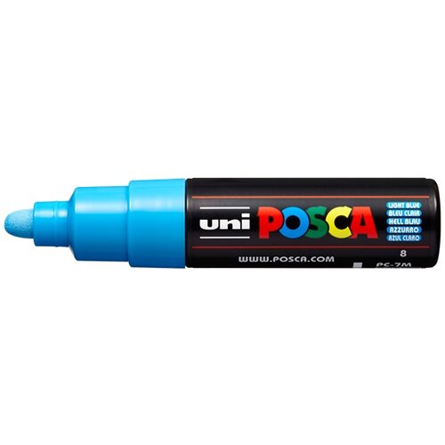  Marker UNI POSCA PC-7M 4.5 - 5.5 MM light blue (8) Cene