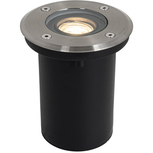 QAZQA Moderni zunanji talni reflektor jeklo 35 mm nastavljiv IP65 - Delux Slike