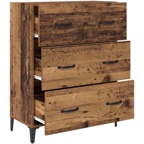  Kreveta Staro drvo 34 x 69.5 x 90 cm Konstruirano drvo Slike