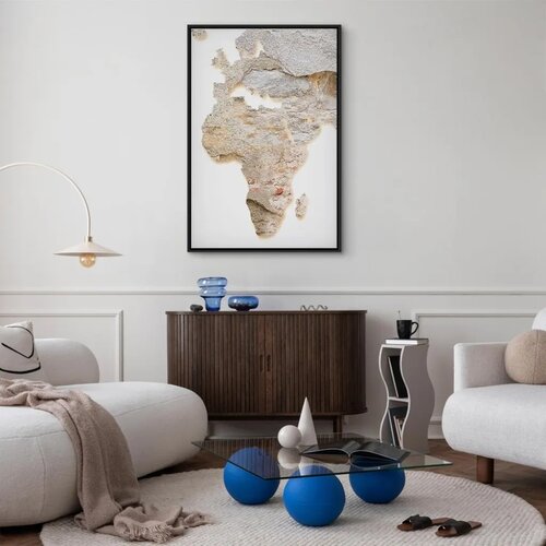 Slika - Hot Continent (1 Part) Vertical 40x60 U crnom drvenom okviru Slike