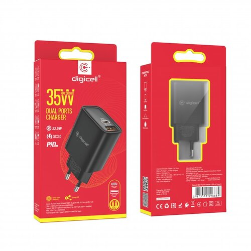  Digicell 35W Power Adapter Type-A + Type-C Cene