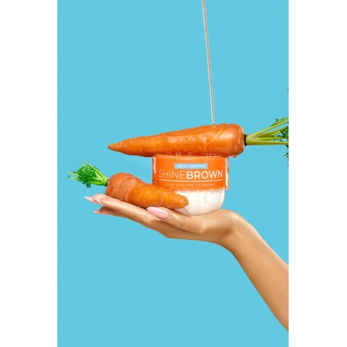 Byrokko Shine Brown Beta Carotene Tanning Maximiser krema za telo za hitrej&amp;scaron;o porjavitev 200 ml Slike