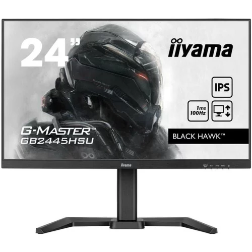 Iiyama Monitor 60,5 cm (23,8") GB2445HSU-B1 1920x1080 Gaming 100Hz IPS 1ms HDMI DisplayPort 2xUSB2.0 Pivot Zvočniki sRGB100% FreeSync G-Master, (21097758)