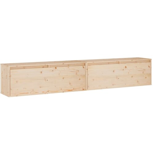 vidaXL Stenska omarica 2 kosa 100x30x35 cm trdna borovina, (20601424) Cene