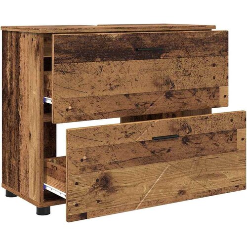 VidaXL Kupaonski ormar Staro drvo 76.5 x 35 x 64 cm Konstruirano drvo Slike