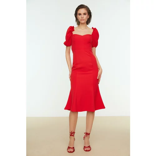 Trendyol red Collar Detailed Dress