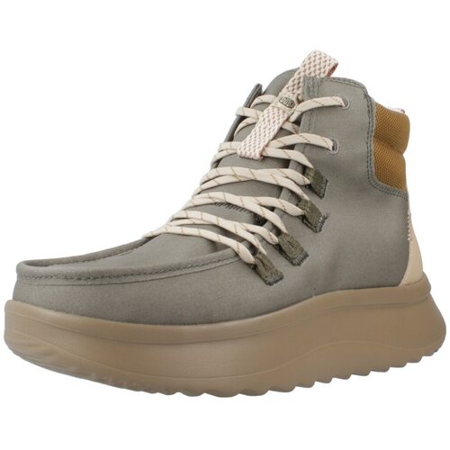 Hey Dude Čevlji Derby WENDY APRES COATED TWILL Zelena Cene