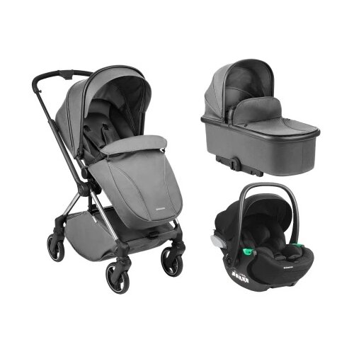 Kikka Boo Kolica Lanah 3in1 premium set sa autosedištem I-Trail I-size i tvrdom korpom Grey ( KKB21149 PRSET ) Cene