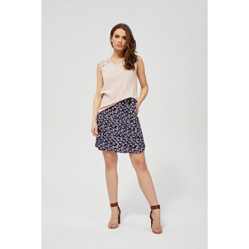 Marisse Printed Viscose Skirt L-Sc-3123 Navy Cene