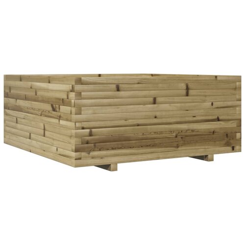 VidaXL Vrtno cvetlično korito 110x110x49,5 cm impregnirana borovina, (21229178) Slike