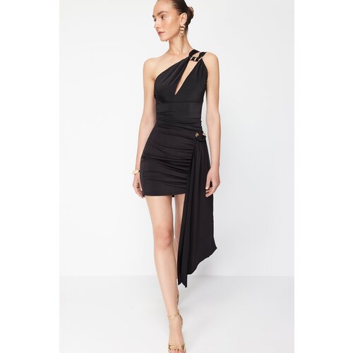 Trendyol X Zeynep Tosun Black Knitted Accessory Detailed Skirt Cijene