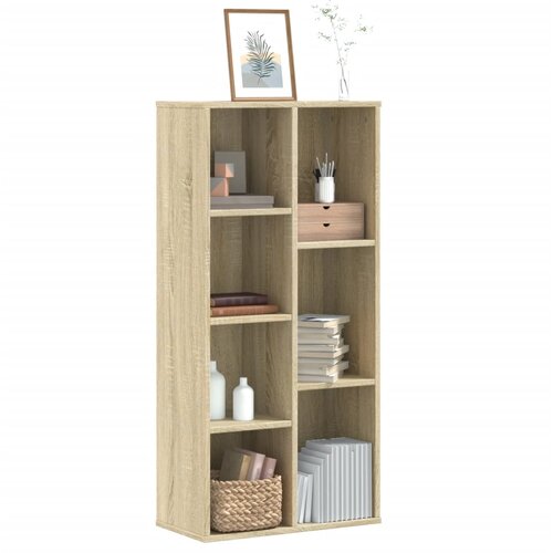  Regal za knjige boja hrasta 50x25x105 cm od konstruiranog drva Slike