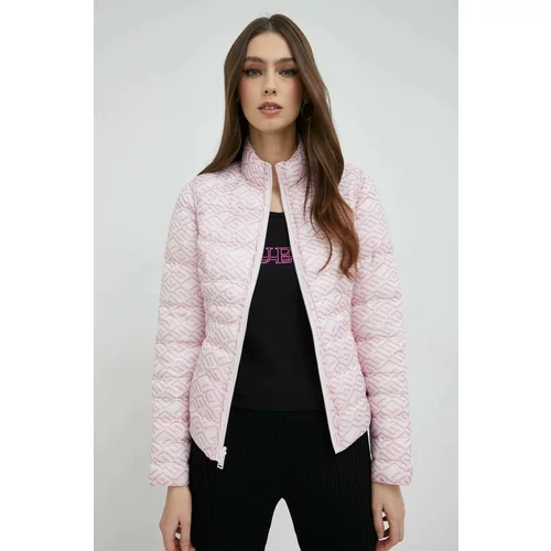 Guess Dvostrana jakna za žene, boja: ružičasta, za prijelazno razdoblje