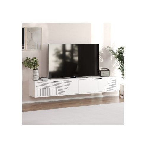 Hanah home Hanah Kućni TV komoda Parla, 180x30x30 cm, Bijela Slike