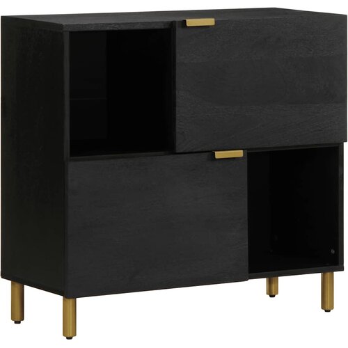  Komoda crna 80x33x75 cm od konstruiranog drva Cijene