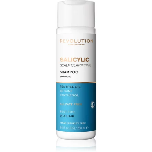 Revolution Haircare Skinification Salicylic čistilni šampon za mastne lase in lasišče 250 ml
