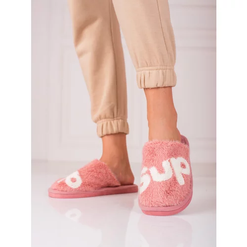 SHELOVET Women's slippers warm pink