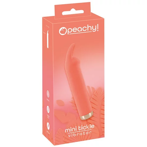 Peachy You2Toys - ! mini zajček - baterijski klitorisni vibrator z zajčkom (breskev)