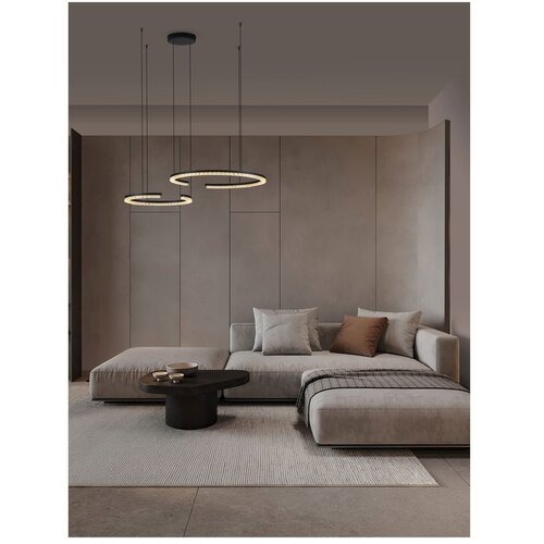 Nova Luce Mat črna aluminijasta LED zatemnitvena viseča svetilka Greamy &amp;ndash; Slike