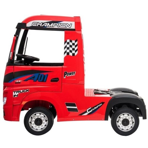Lean Toys Otro&amp;scaron;ki tovornjak Mercedes Actros 4x4 2x12V Rdeča Slike