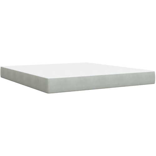 LED krevet za pohranu s madracem Svjetlosiva 180 x 200 cm Slike