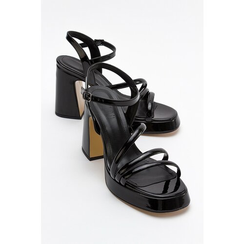LuviShoes Heas Women's Black Heeled Shoes Slike