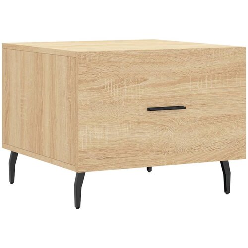 Maison Chic Klubska mizica - kavna mizica - Nizka mizica sonoma hrast 50x50x40 cm inženirski les, (21752862) Slike