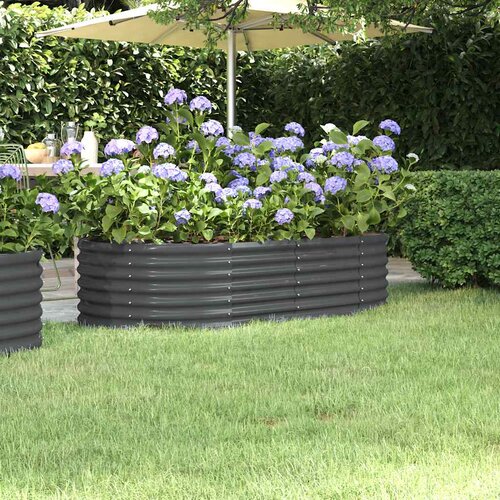 Povi&scaron;ena vrtna gredica od pocinčanog čelika 152 x 80 x 36 cm antracit Cijene