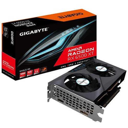 Gigabyte SVGA PCIE GIGABYTE AMD Radeon RX 6500 XT EAGLE OC 4GB GV-R65XTEAGLE-4GD Cene